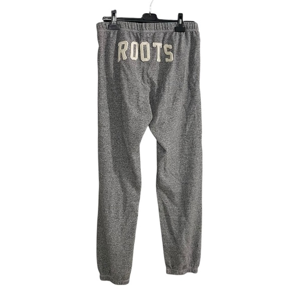 ROOTS Women’s Boyfriend Cotton Casual Track Pants Sweatpants Joggers Grey M - Picture 4 of 7